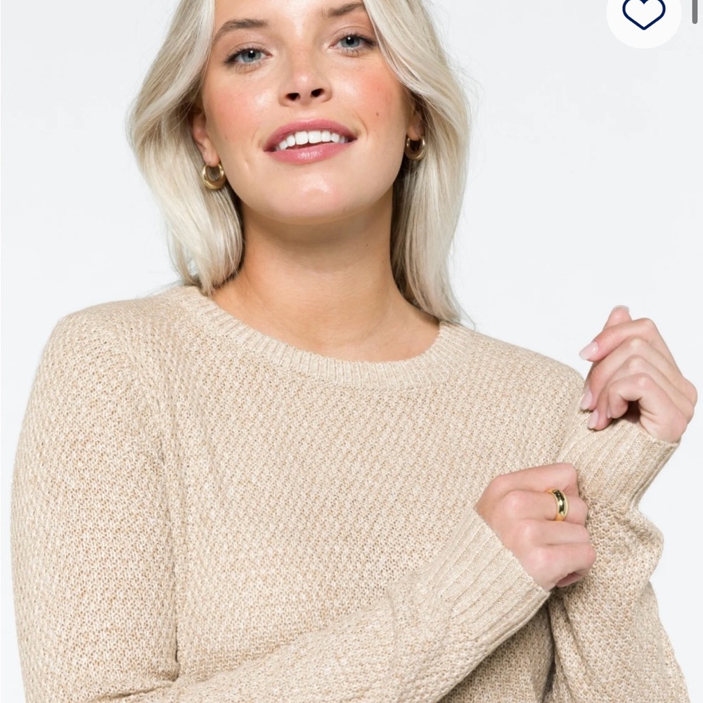 Women's Cream Sweater - Picture 12 of 12